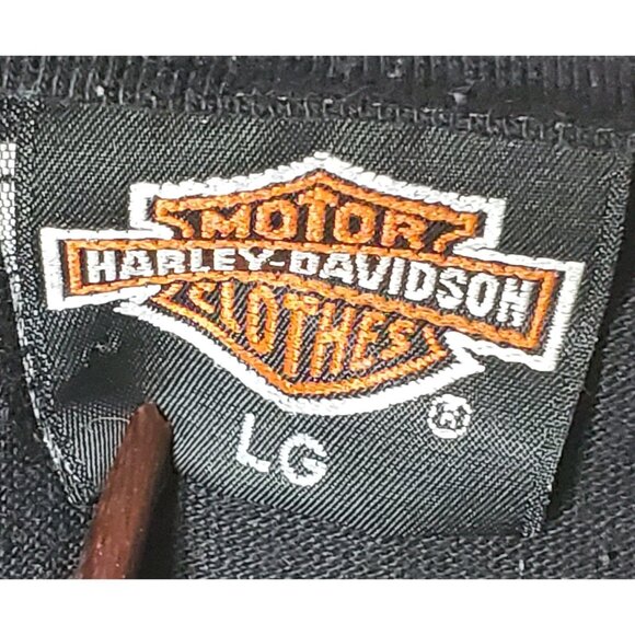 Harley-Davidson Muskegon MI Chapter H.O.G. Polo Shirt Large Black - Picture 6 of 8